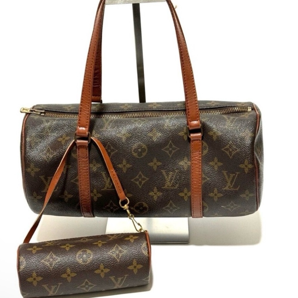 Louis Vuitton Brown Monogram Papillon Barrel Bag Set